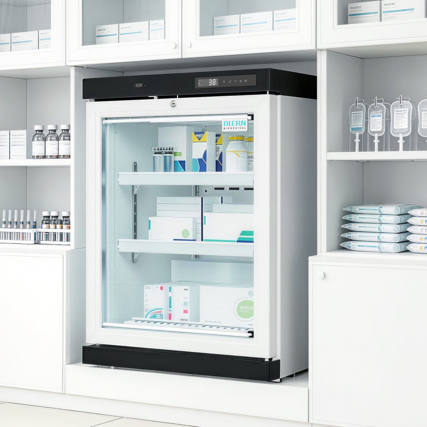 OLERN 3.6 cu.ft. Countertop Medical Refrigerator – Clinic & Pharmacy