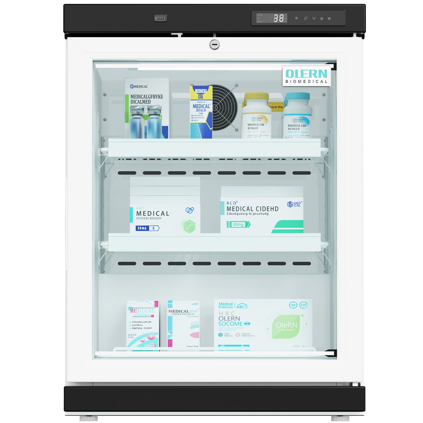 OLERN 3.6 cu.ft. Countertop Medical Refrigerator – Clinic & Pharmacy