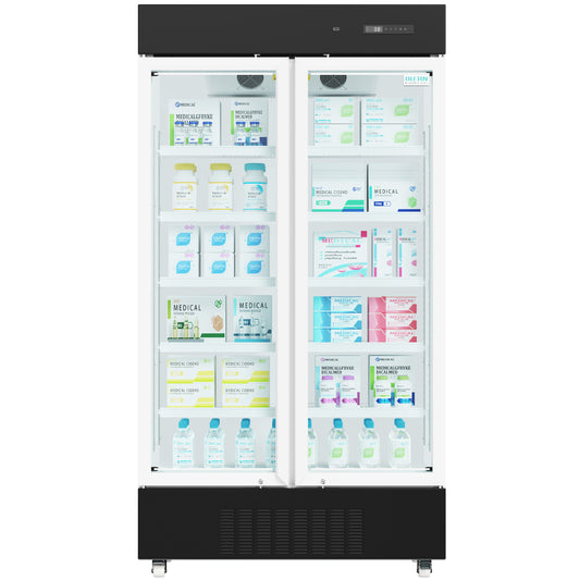 OLERN 27 cu.ft. double door medical refrigerator front view
